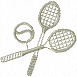 Tennis Embroidery Design 7 Tennis Embroidery Design 7